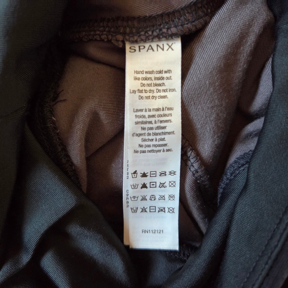Spanx Womens Velvet High Waisted Shaping Leggings Dark Grey Size Small S/P - Picture 5 of 6